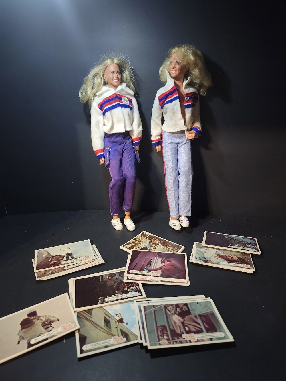 Vintage Bionic Woman Action Figures And Trading Cards 1 Through 44